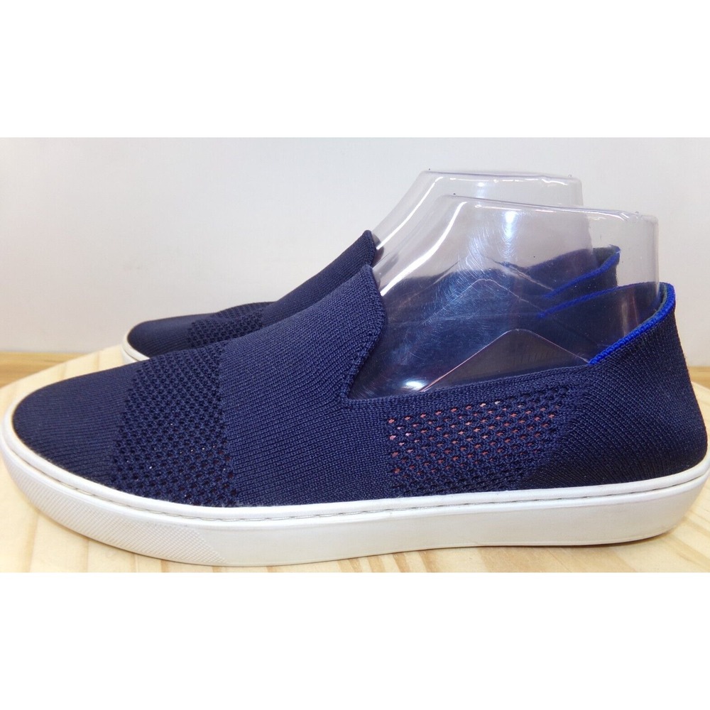 Rothy's The Sneaker Maritime Slip On Shoes Womens Navy Blue‎ Size 9.5